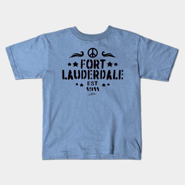 Fort Lauderdale, Florida Kids T-Shirt by jcombs